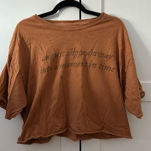 Taylor Swift Folklore Anniversary Collection UO Exclusive Cropped Tee